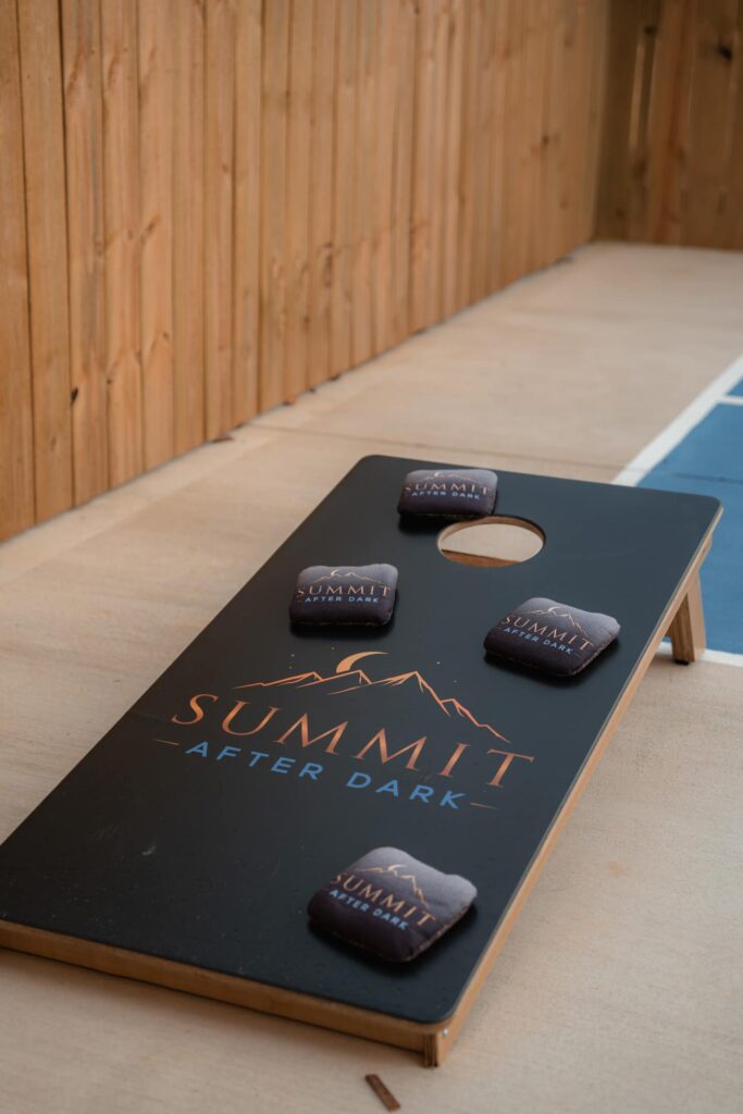 Summit After Dark glow sports court and patio