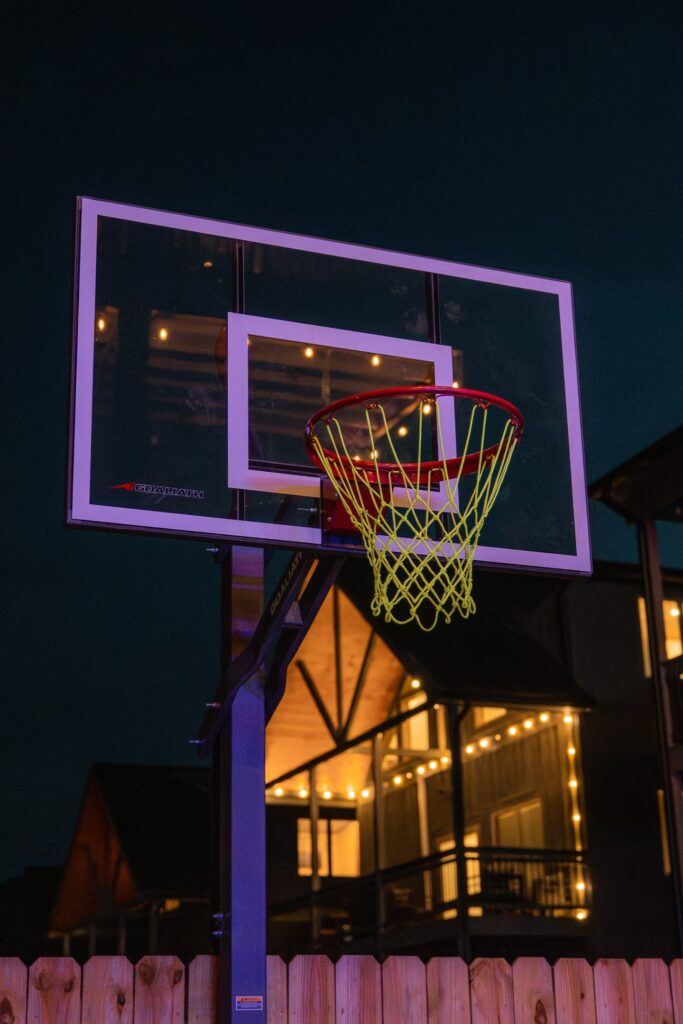 Summit After Dark glow sports court and patio