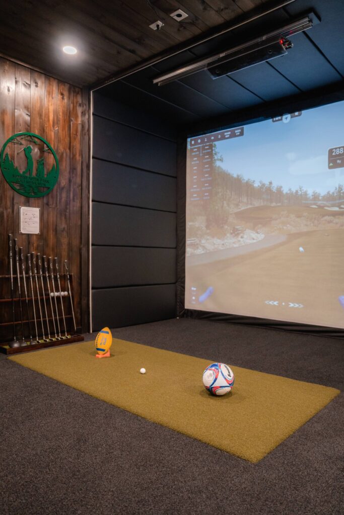 Summit After Dark golf simulator lounge