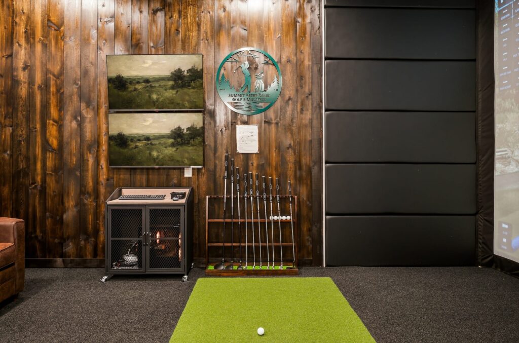 Summit After Dark golf simulator lounge